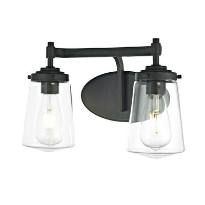 allen + roth Wyatt 2-Light Bronze Farmhouse Vanity Light Lowes.com | Lowe's