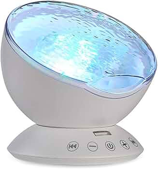 TOMNEW Ocean Wave Projector Sound Machine, Night Light Projector with Remote Control Timer 8 Colo... | Amazon (US)
