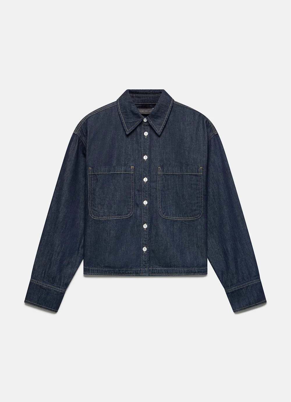 Dark Indigo Denim Shirt | Mint Velvet
