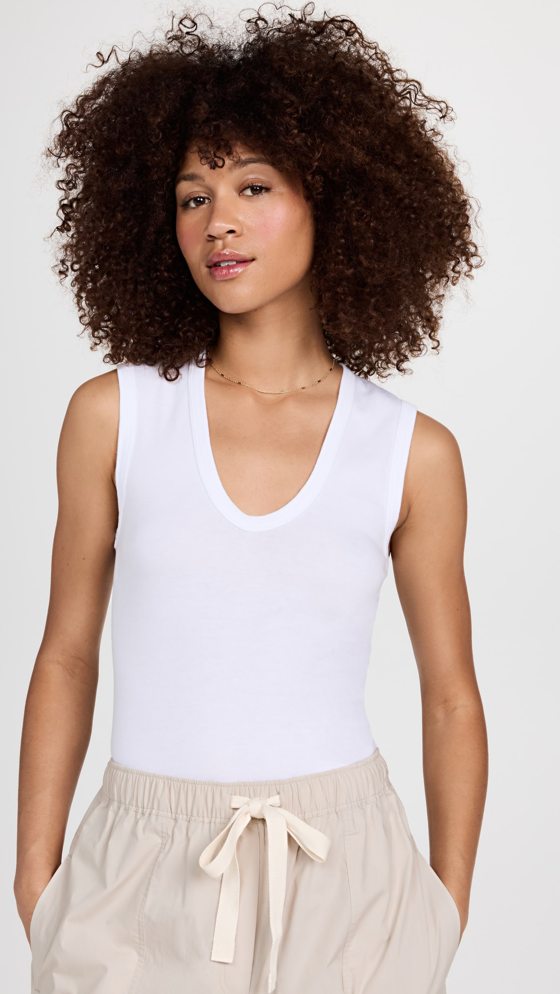 Enza Costa Supima Cotton Essential Sleeveless Tank | Shopbop | Shopbop