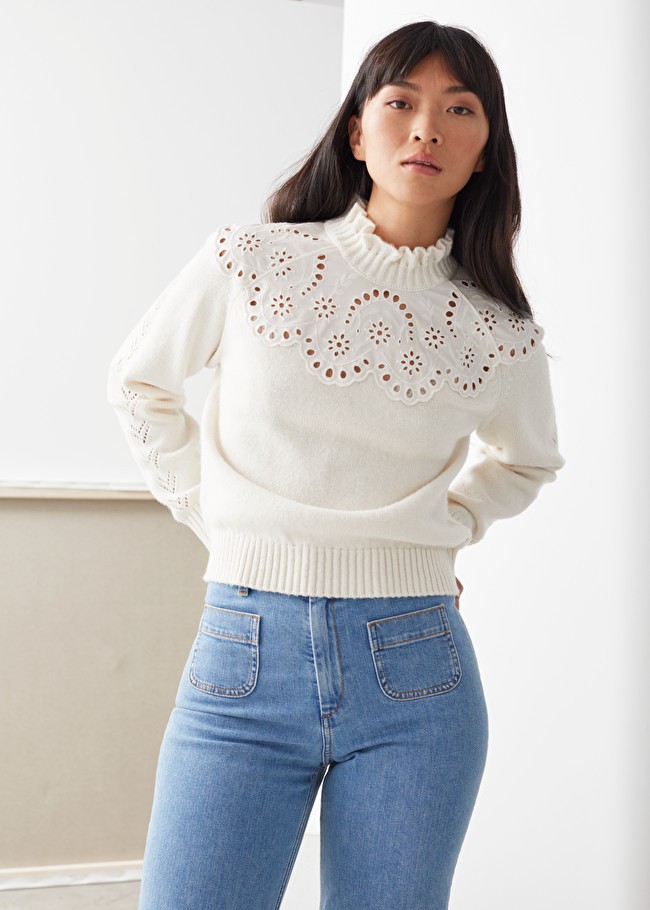 Wool Blend Scalloped Sweater | & Other Stories (EU + UK)