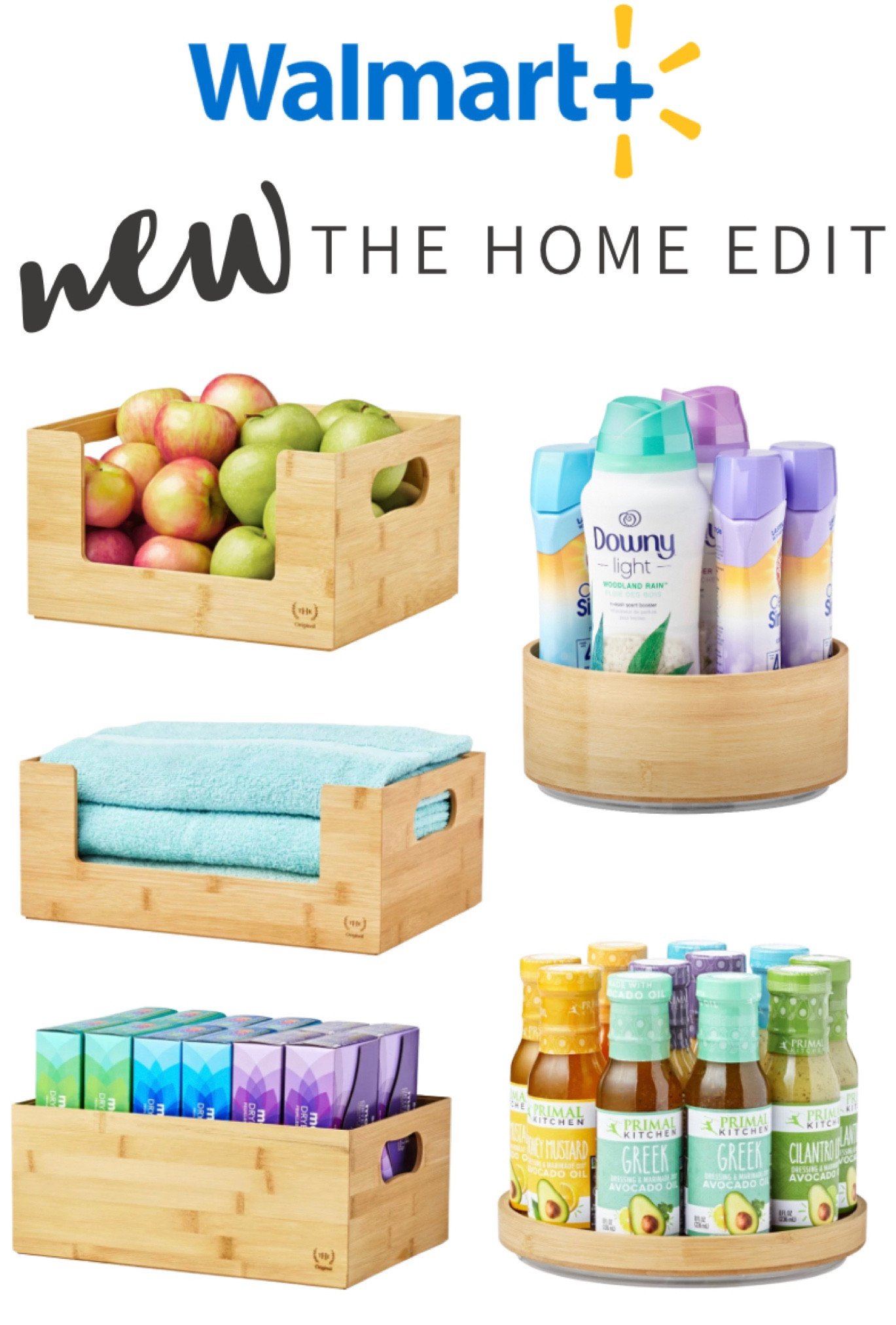 NEW from The Home Edit at Walmart - Bamboo Organizers! 

#LTKhome