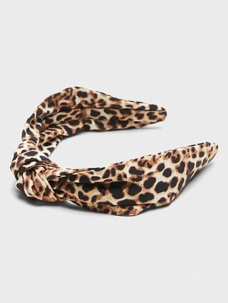 Cheetah Print Knotted Headband | Banana Republic Factory