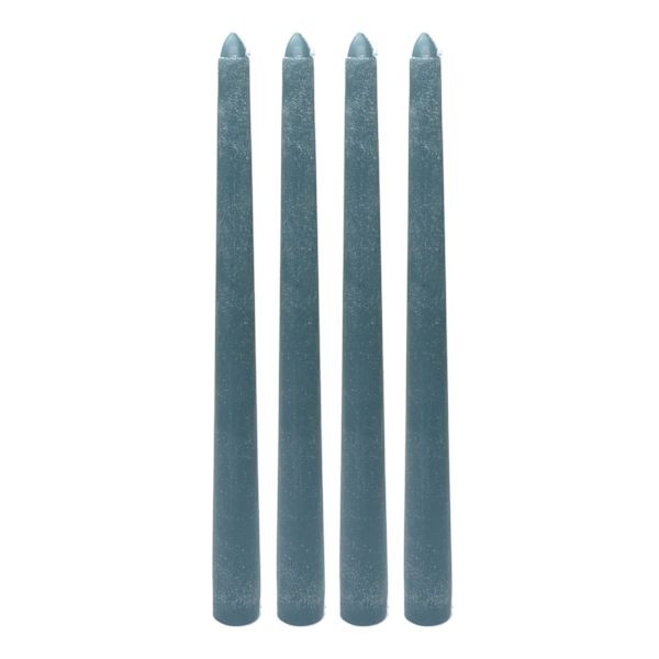 4-Pack Blue Unscented Taper Candles, 10" | At Home