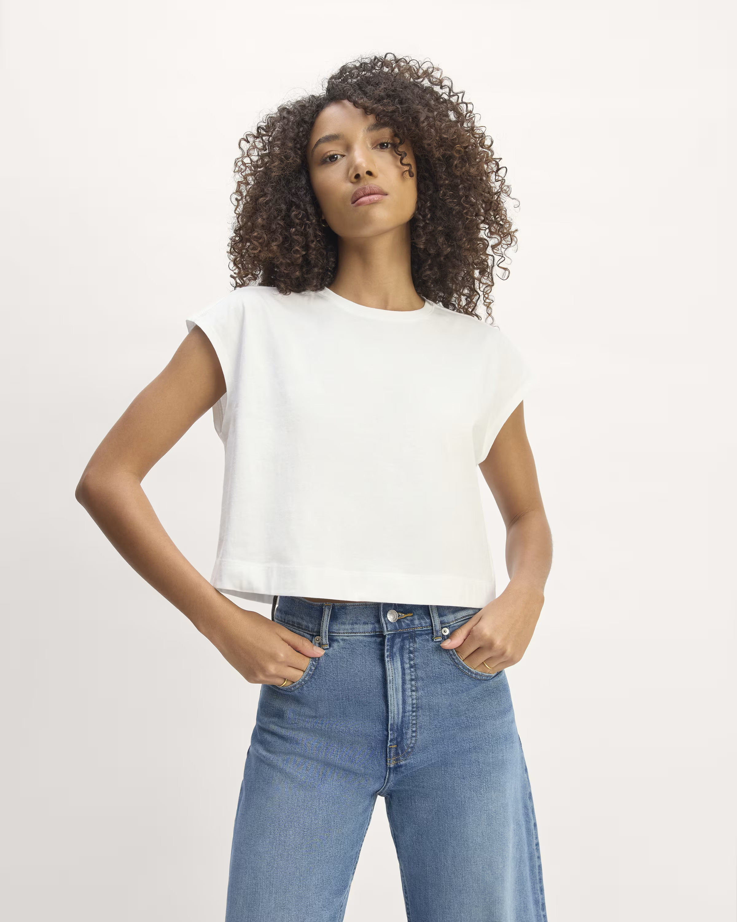 The Organic Cotton Cropped Muscle Tee | Everlane