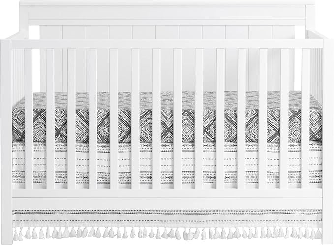 Oxford Baby Lazio 4-in-1 Convertible Baby Crib, Snow White, GreenGuard Gold Certified | Amazon (US)