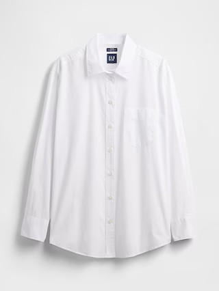 Organic Cotton Poplin Big Shirt | Gap (US)