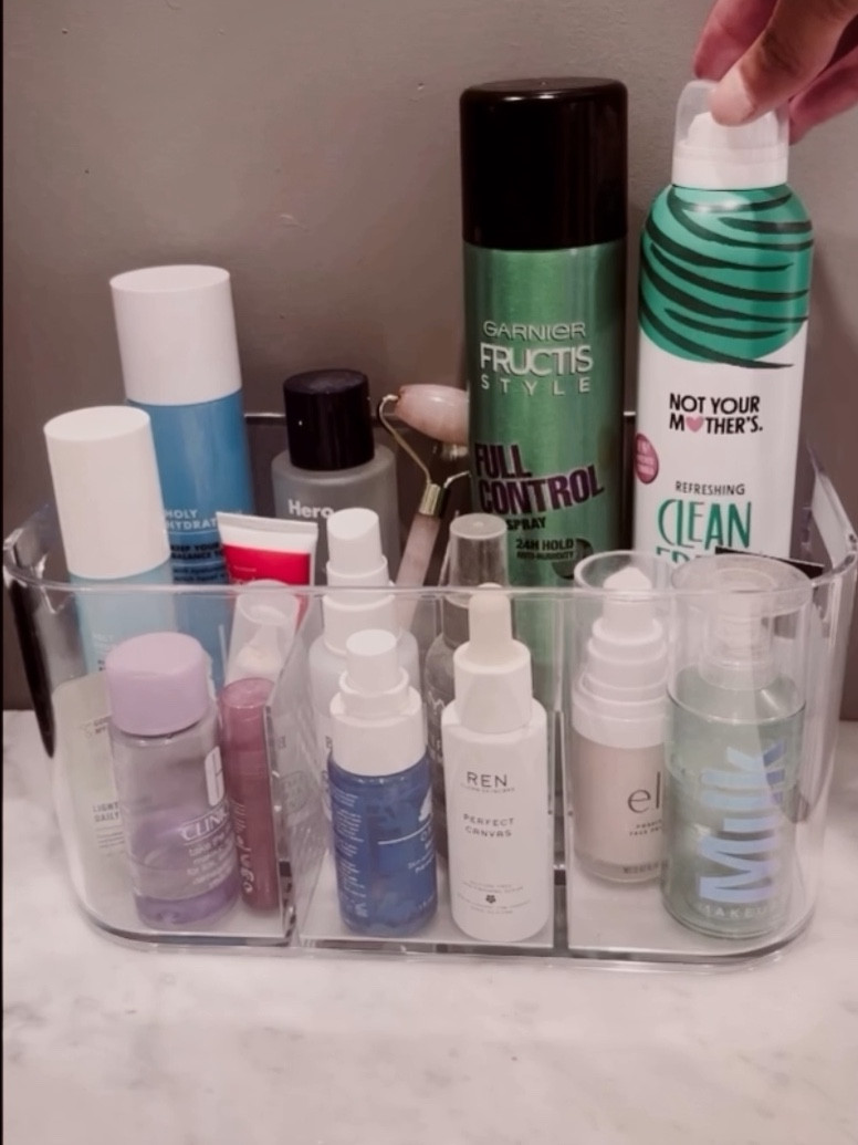 I grabbed this Amazon storage for all my extra products that were cluttering up my vanity. It has six compartments & keeps everything organized on my countertop. Currently on sale for $13. ♥️

#LTKHome #LTKFindsUnder50 #LTKSaleAlert