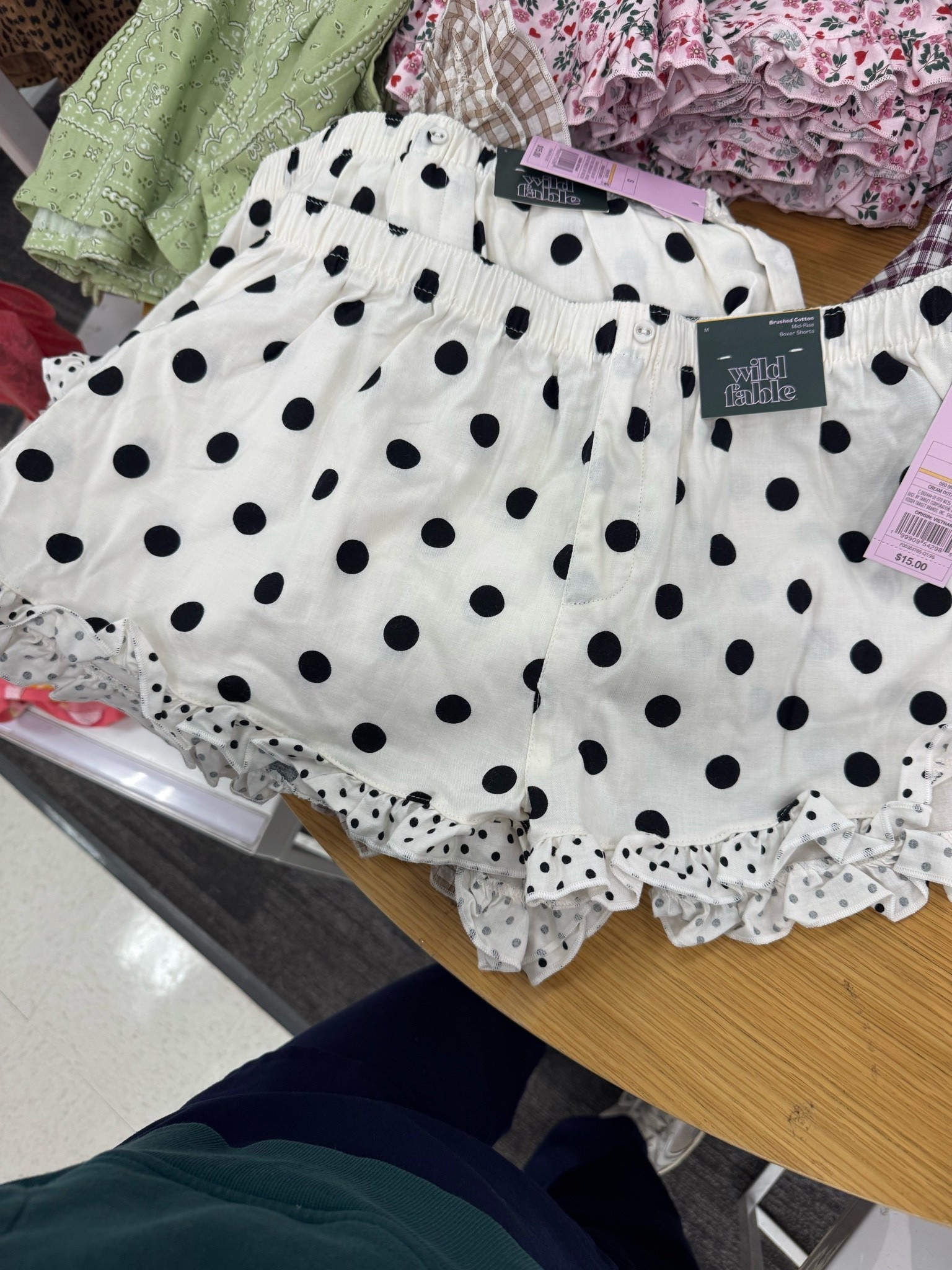 How cute are these polka dot and ruffle pajama shorts!!

#LTKdayinmylife #LTKmorningroutine