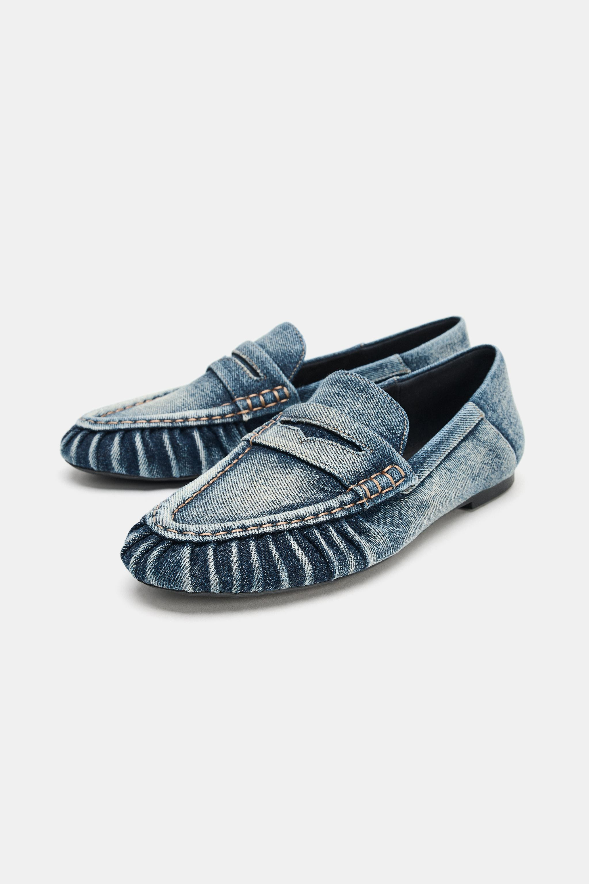 DENIM EFFECT LOAFERS | Zara US