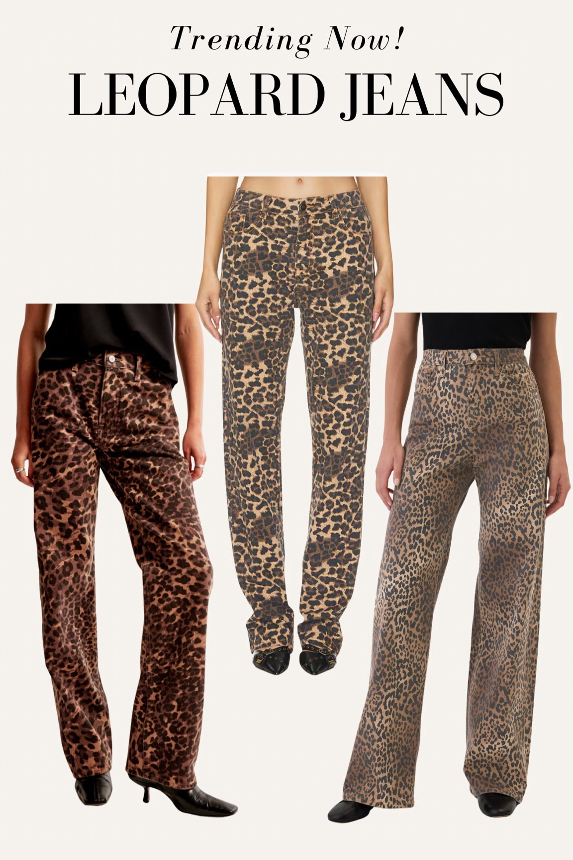 Leopard jeans with different lengths. Affordable leopard jeans 

#LTKStyleTip #LTKFindsUnder100 #LTKSeasonal