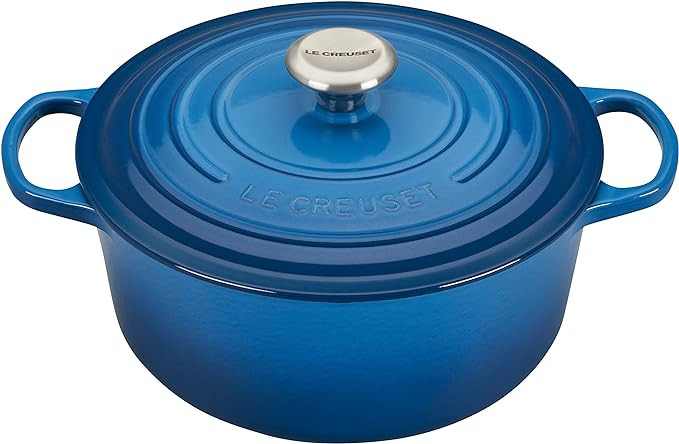 Le Creuset Enameled Cast Iron Signature Round Dutch Oven, 5.5 qt., Marseille | Amazon (US)