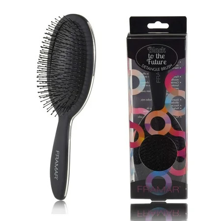 Framar Detangling Hair Brush – No More Tangles Hairbrush – Elegant Detangler brush, Hair brushes for women, men and children (Black) Black | Walmart (US)