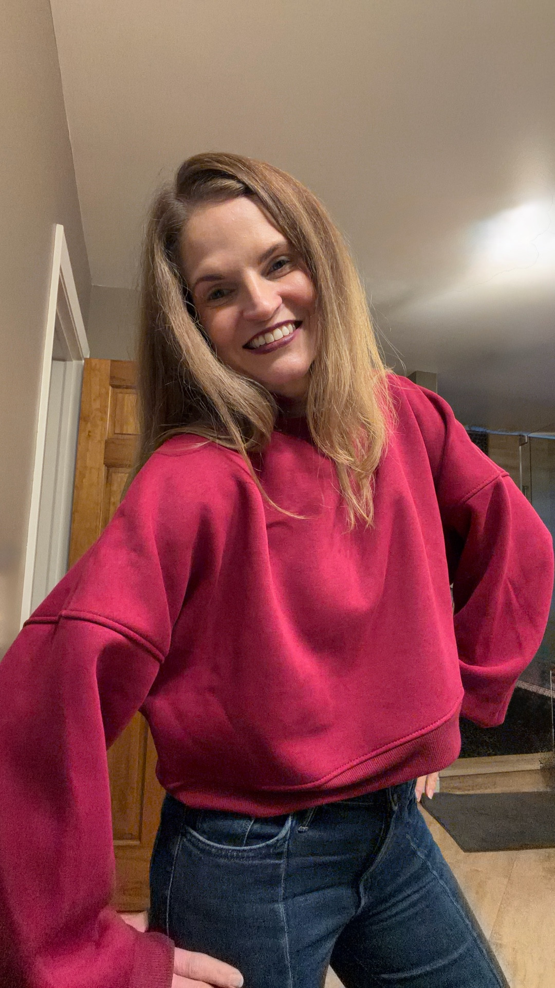 This mockneck sweatshirt is so good, it might be hard to find it in stock. Love the thumb holes on this and cozy fit. And on sale too! #blogilates #targetstyle #BlackFriday

#LTKCyberWeek #LTKOver40 #LTKSaleAlert