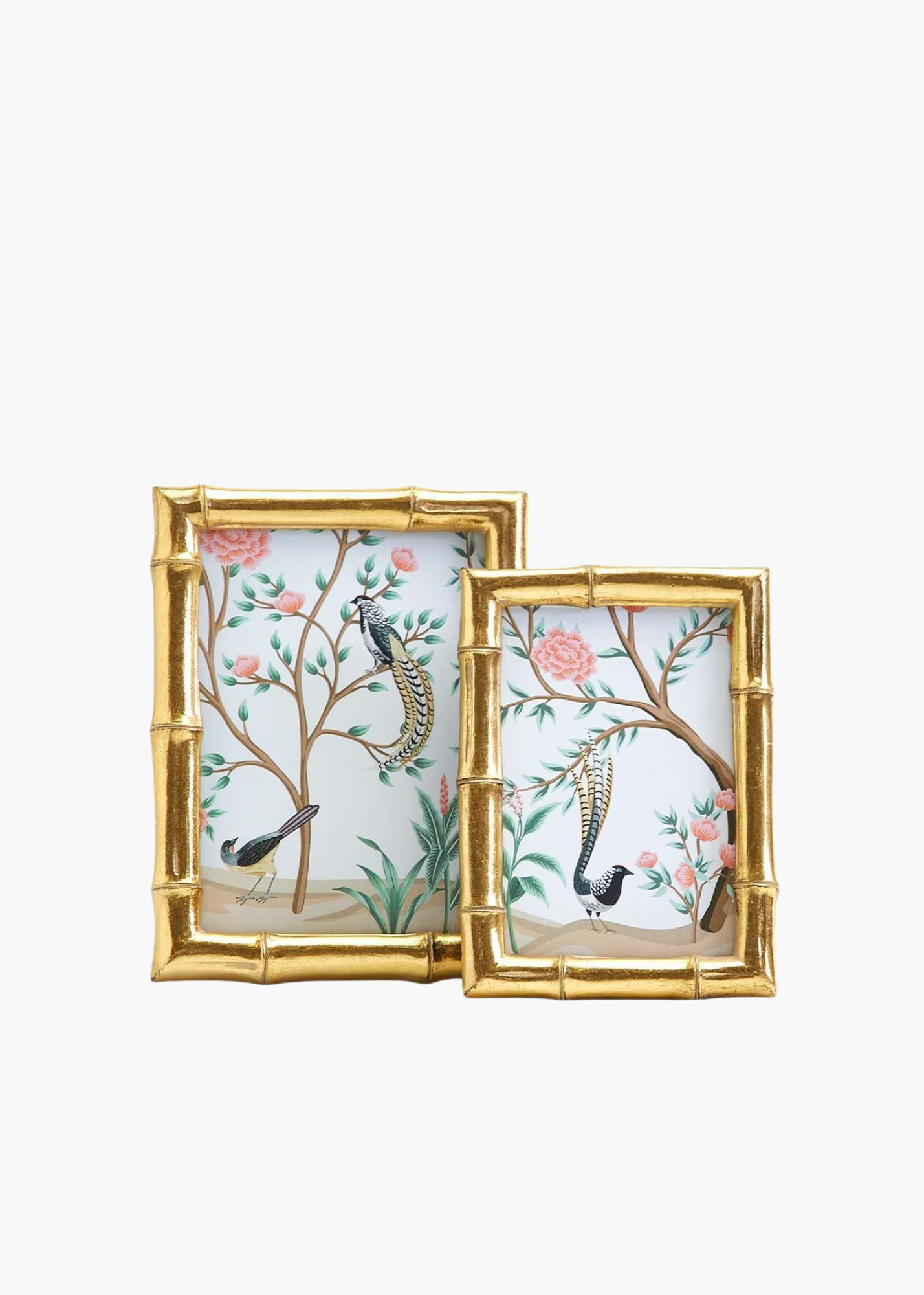 Faux Bamboo Frames in Gold | Poppy and Pink