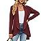 KUNMI Cardigan for Women Lightweight Solid Knit Loose Open Front Sweater | Amazon (US)