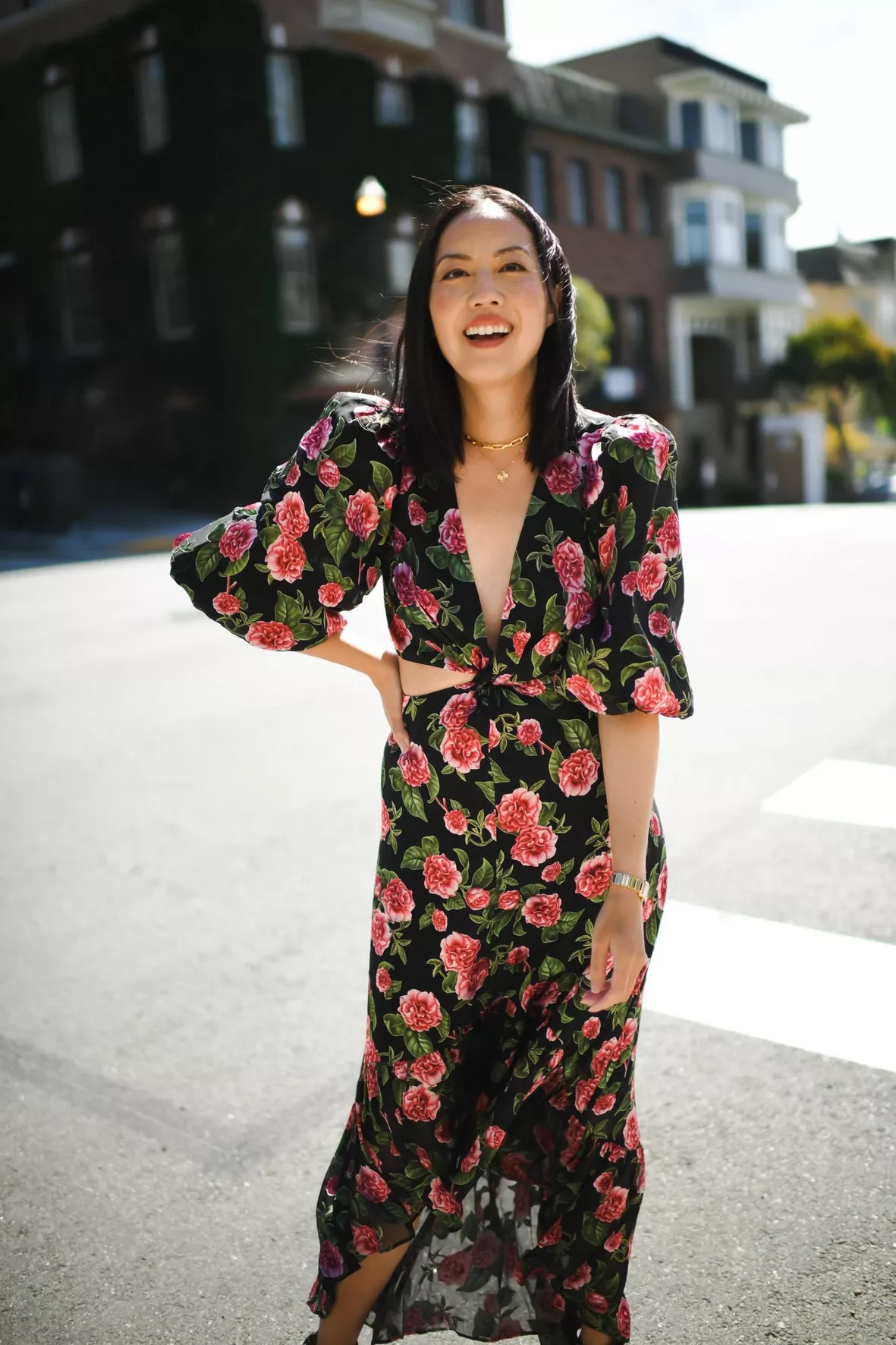 Katia Twist Front Maxi Dress Katia Twist Front Maxi Dress