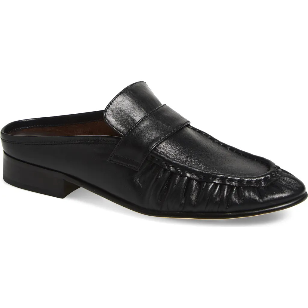 Tony Bianco Glacier Loafer Mule in Black Venice at Nordstrom, Size 8.5 | Nordstrom