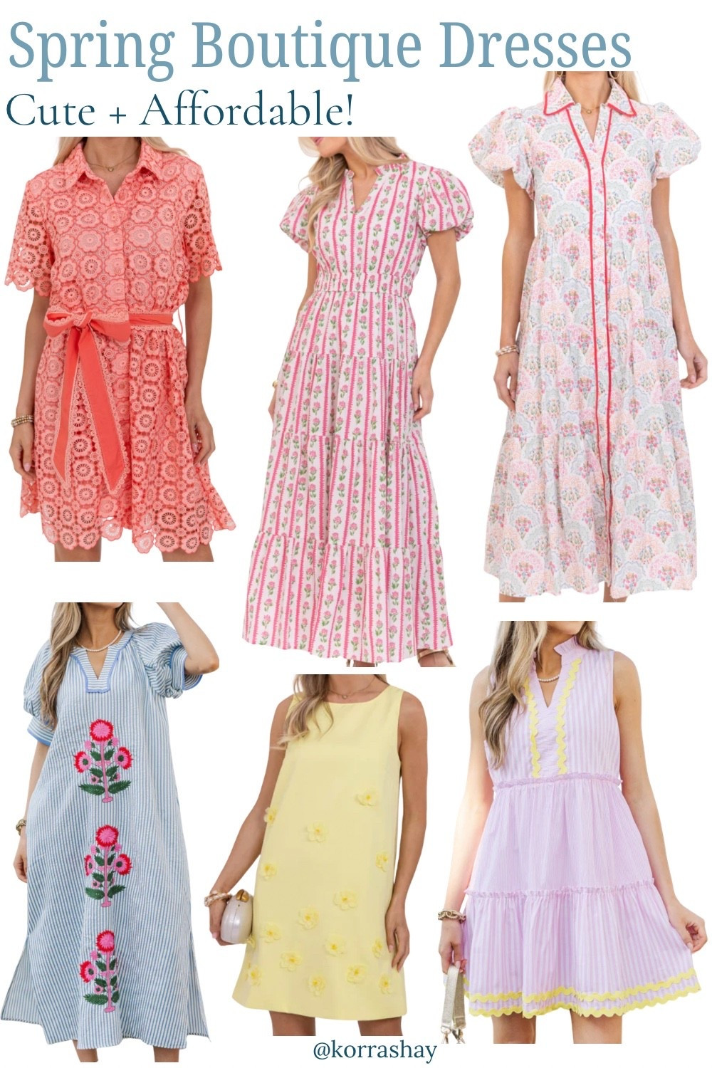 Spring boutique dresses - both cute and affordable!

#LTKSeasonal #LTKootd