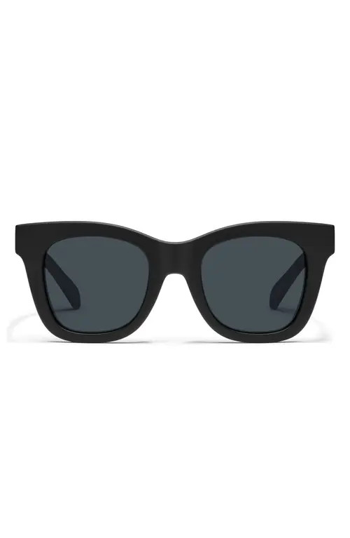 QUAY After Hours 51mm Polarized Square Sunglasses in Black/smoke Polarized at Nordstrom | Nordstrom