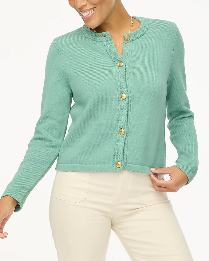 Cotton lady jacket cardigan sweater | J.Crew Factory