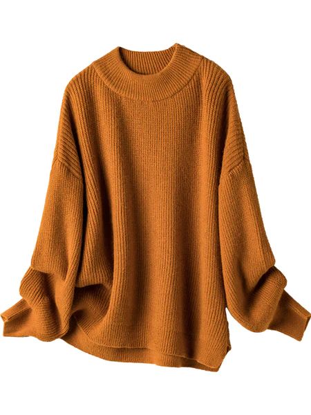 'Brielle' Bright Color Mock Neck Sweater (2 Colors) | Goodnight Macaroon