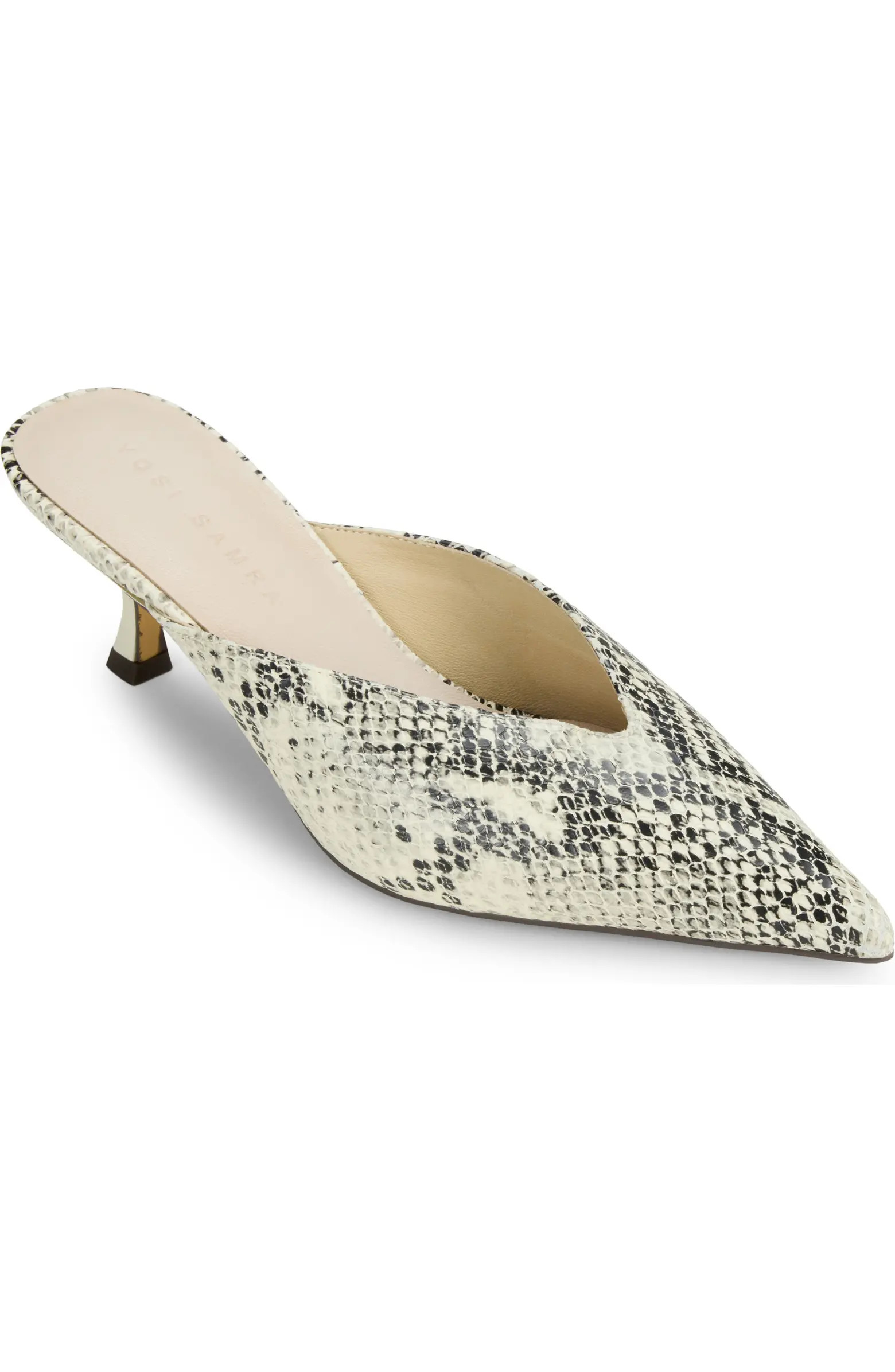 Yosi Samra Remi Pointed Toe Kitten Heel Mule (Women) | Nordstrom | Nordstrom