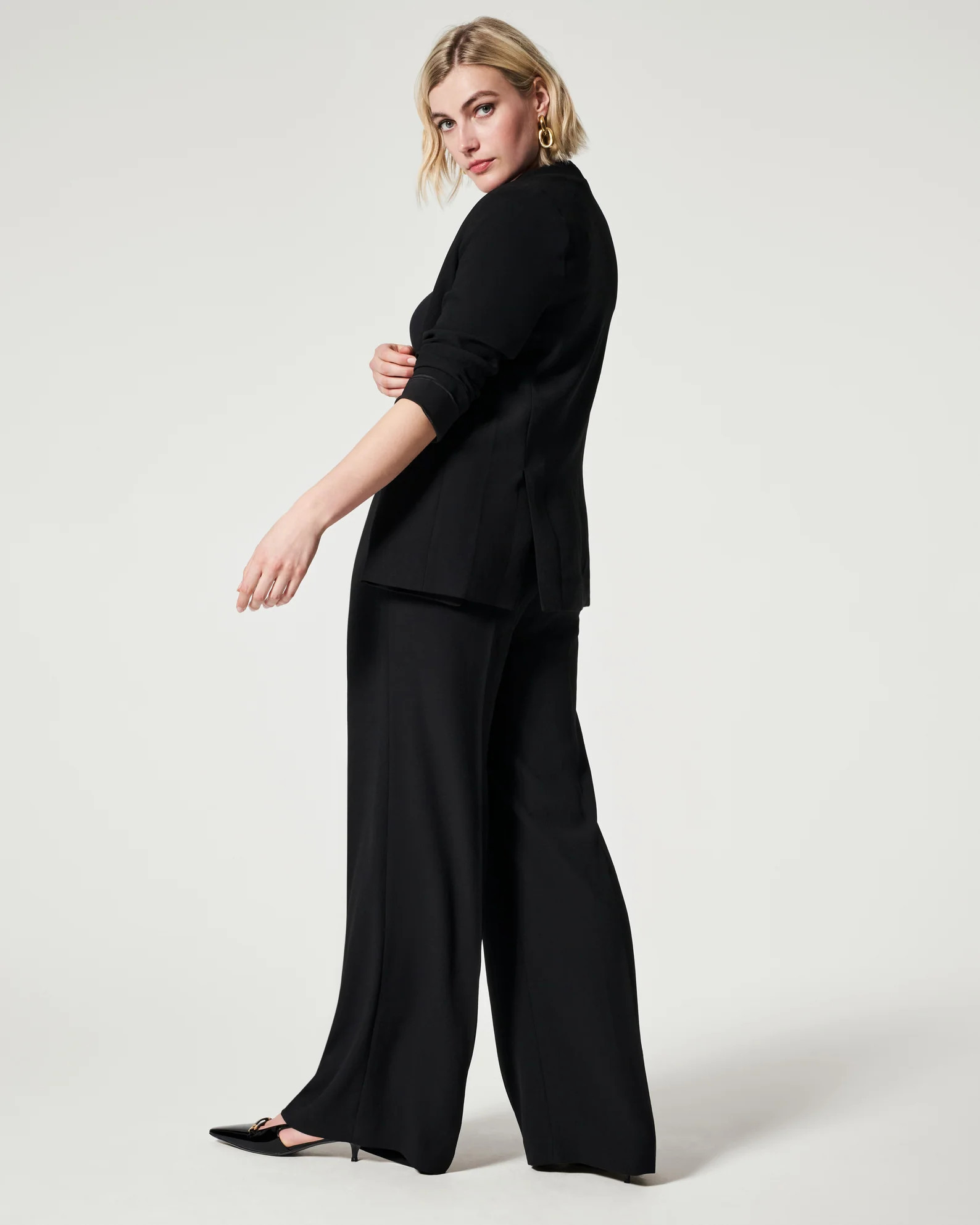 Carefree Crepe Pleated Trouser | Spanx