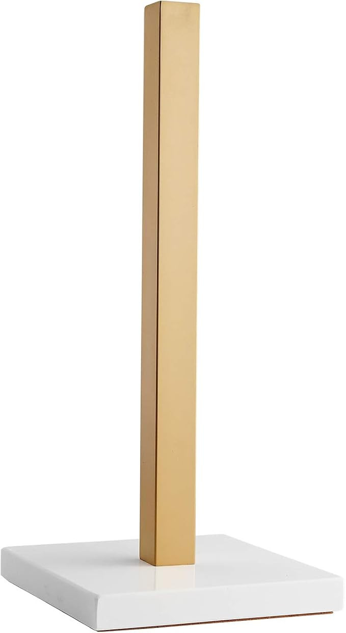 Amazon.com - LUTAVOY Paper Towel Holders Kitchen Standing Paper Towel Roll Holders with Marble Ba... | Amazon (US)