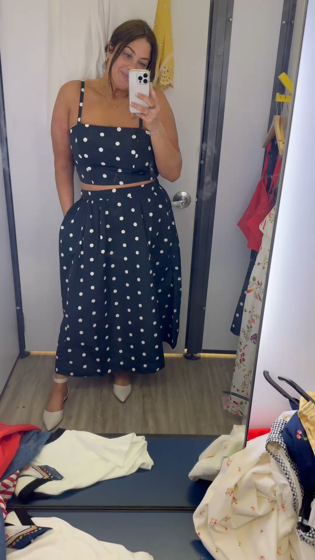 True to size in top and skirt! 

#LTKPlusSize #LTKMidsize #LTKFindsUnder50