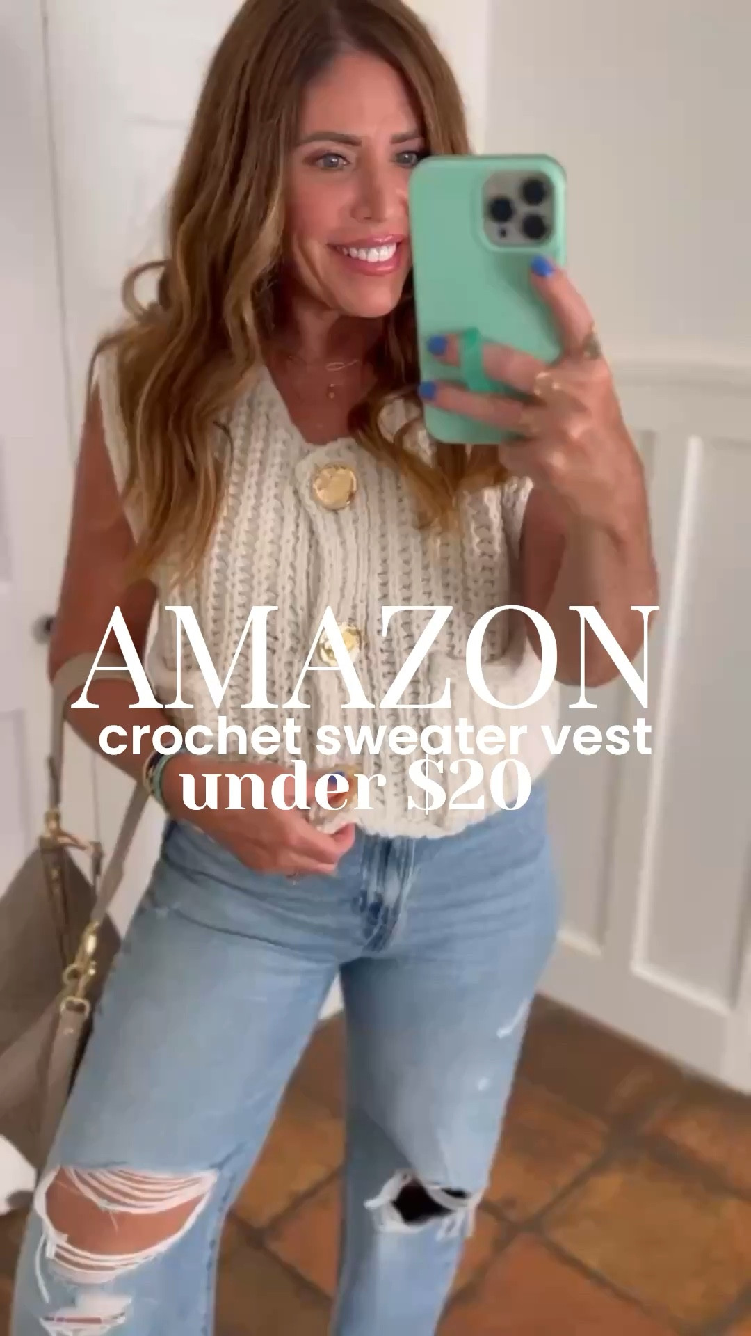 🚨Under $20🚨

Amazon crochet sweater vest is on sale for 41% off

This perfect spring vest comes in several colors and it is true to size I am wearing a medium you can style it so many different ways. Here are several. 

Dress it up or down/ wear it open or closed

Leather hand woven shoulder bag on sale $140 / 64% off


#LTKOver40 #LTKgrwm #LTKSaleAlert