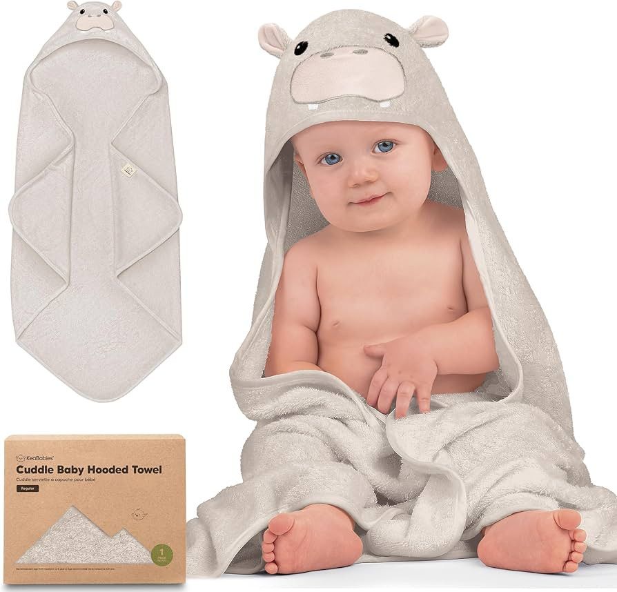 KeaBabies Hooded Baby Towel for Newborn - Viscose Derived from Bamboo Large Baby Bath Towels with... | Amazon (US)