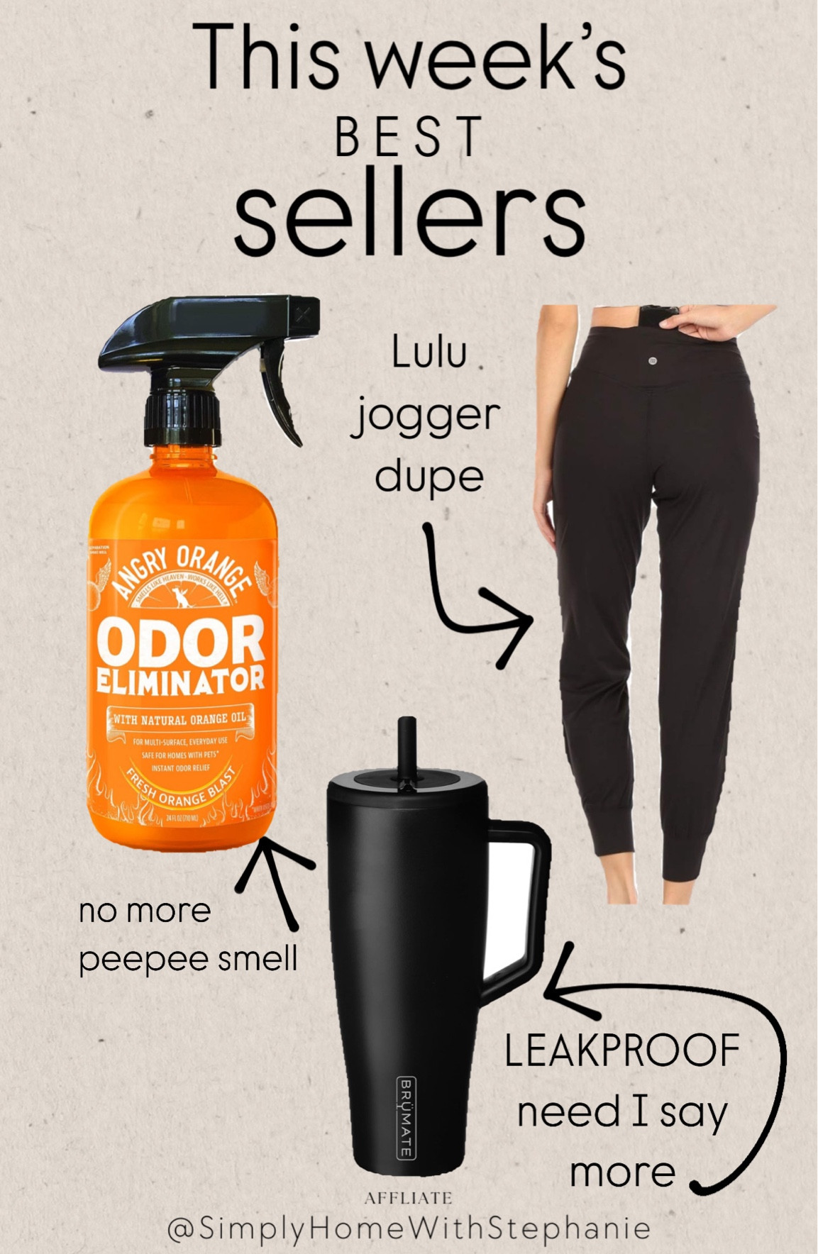 This week’s best sellers. The joggers were number one for a reason! 

#LTKActive #LTKFindsUnder50 #LTKHome