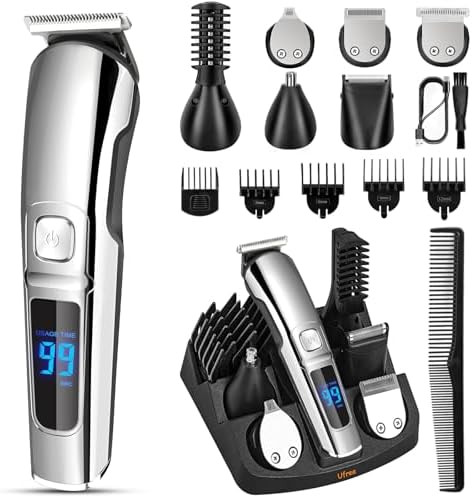 Ufree Beard Trimmer for Men, Waterproof Electric Razor for Nose, Body, Face & Mustache, Cordless ... | Amazon (US)
