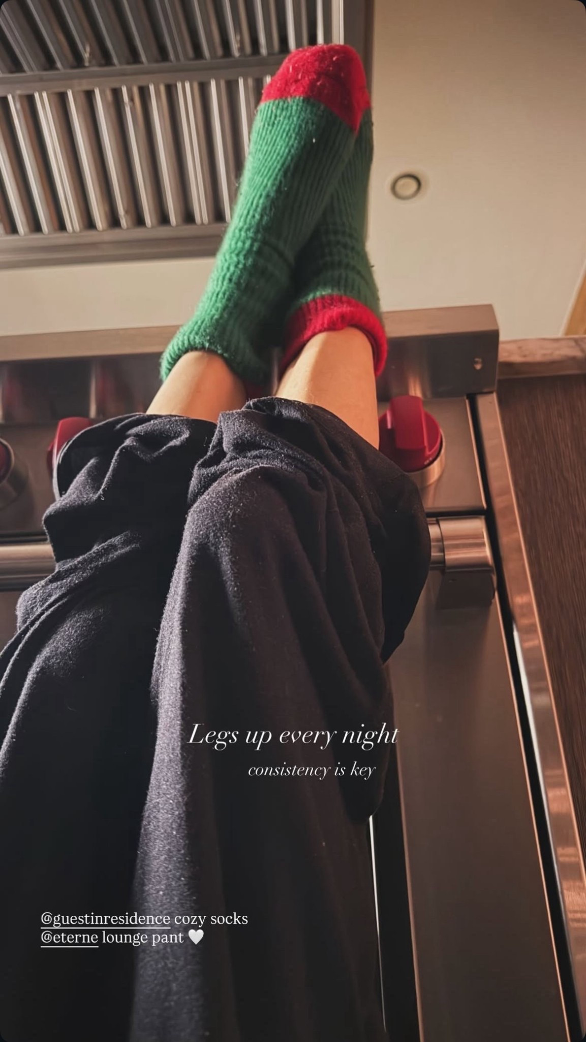 Legs up every night is one of my favorite wellness poses before bed. Has so many benefits like calming your nervous system, improving circulation, reduce swelling, and promoting relaxation!

Linking last night’s cozy fit. These socks are 100% cashmere and so soft! 

#LTKootd #LTKselfcare #LTKdayinmylife