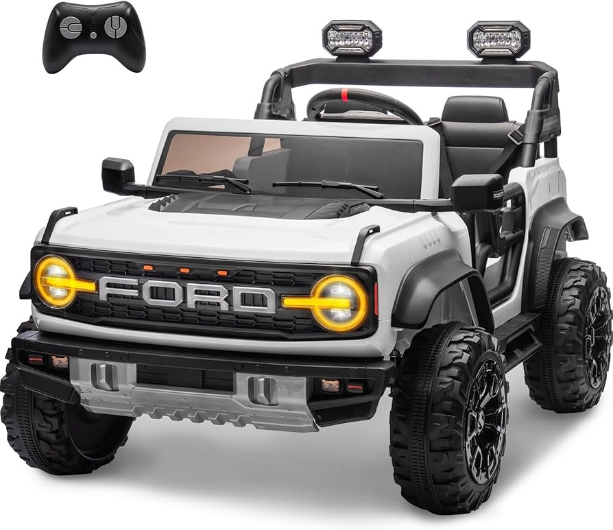 ENYOPRO 24V 2 Seater Ride On Toys for Kids, Licensed Ford Bronco Raptor Toddlers Electric Ride On... | Amazon (US)