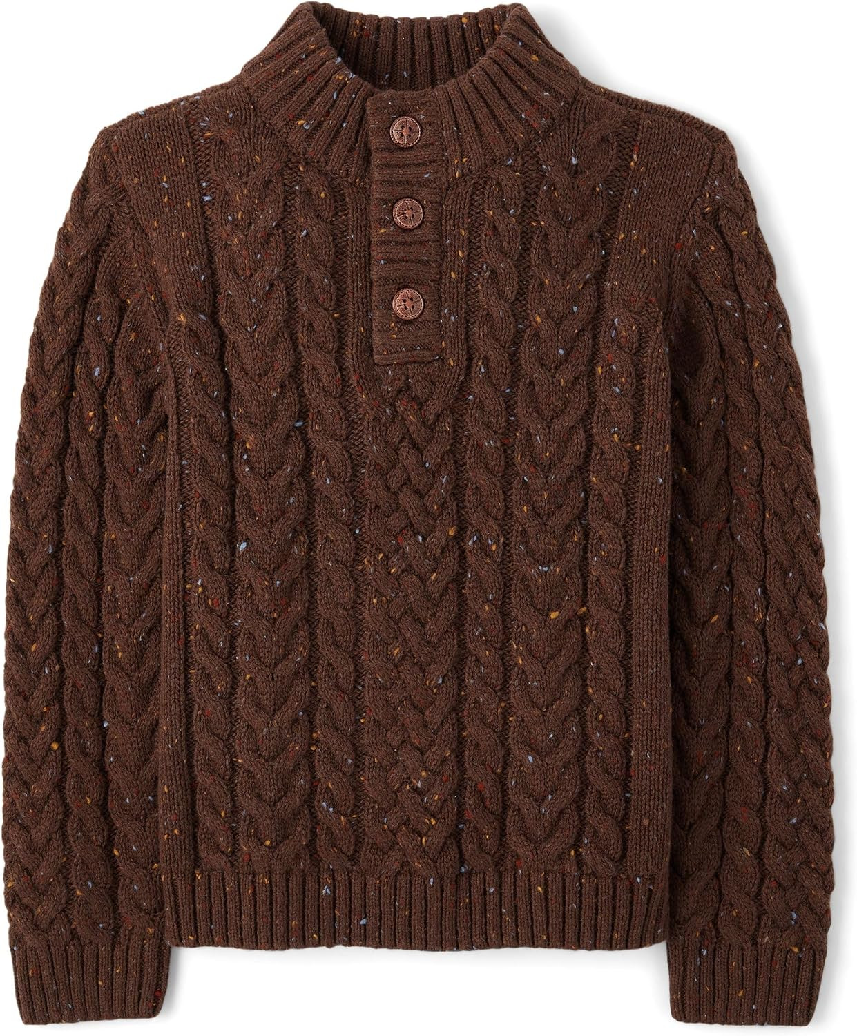 Gymboree Boys' and Toddler Mock Neck Cable Knit Sweater | Amazon (US)
