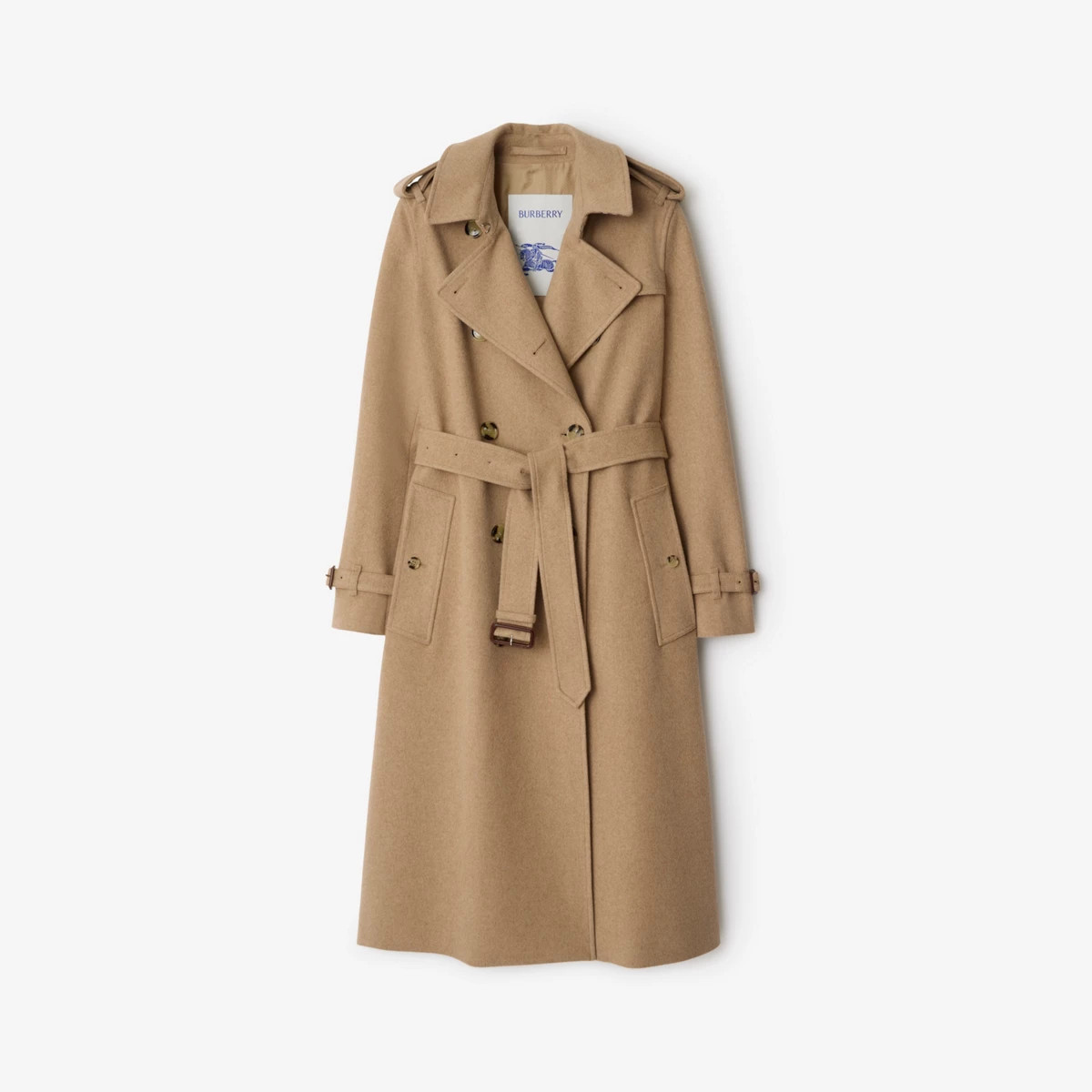 Burberry Long Cashmere Kensington Trench Coat, Size: 04 | Burberry (US)