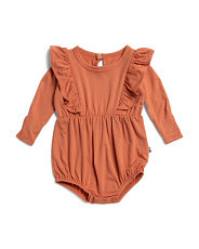 Infant Girls Long Sleeve Bubble Romper | TJ Maxx