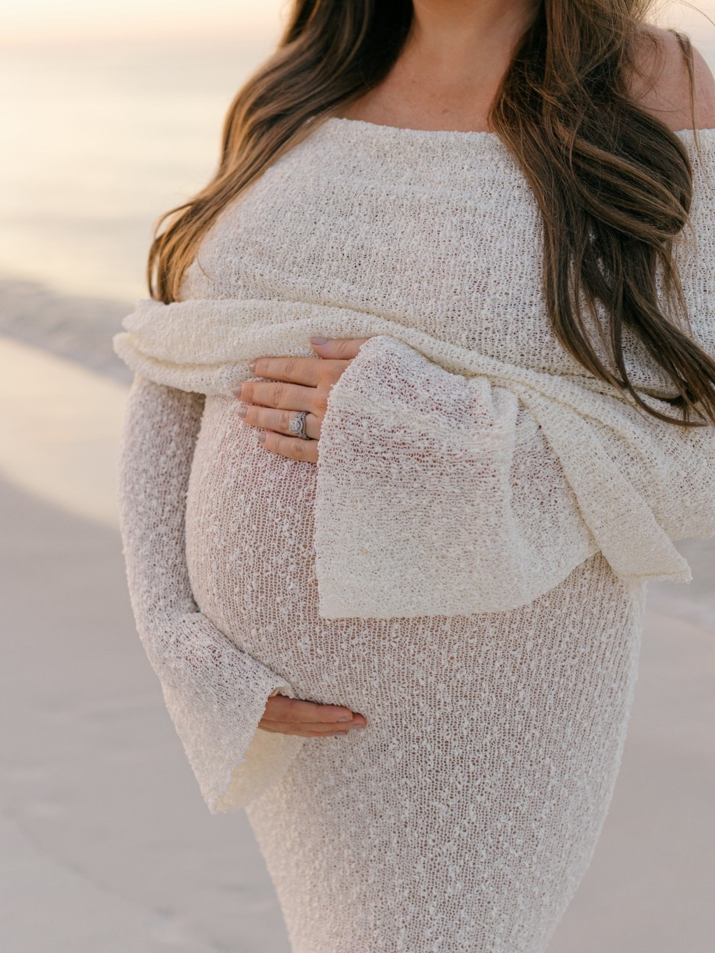maternity gown for beach photoshoot / Christmas card outfits  

#LTKSeasonal #LTKBump #LTKHoliday