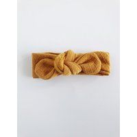Mustard Knot Baby Headbands Autumn Top Knot Headband Girl Toddler Newborn | Etsy (US)