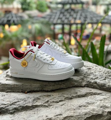 
Women’s Nike Air Force 1 '07 SE. Love these with the burgundy and gold accents. My teenager purchase these in Nashville. #Nike #Sneakers #SOTD @nike #Fifthandbroadway 

#LTKtravel #LTKshoecrush #LTKkids