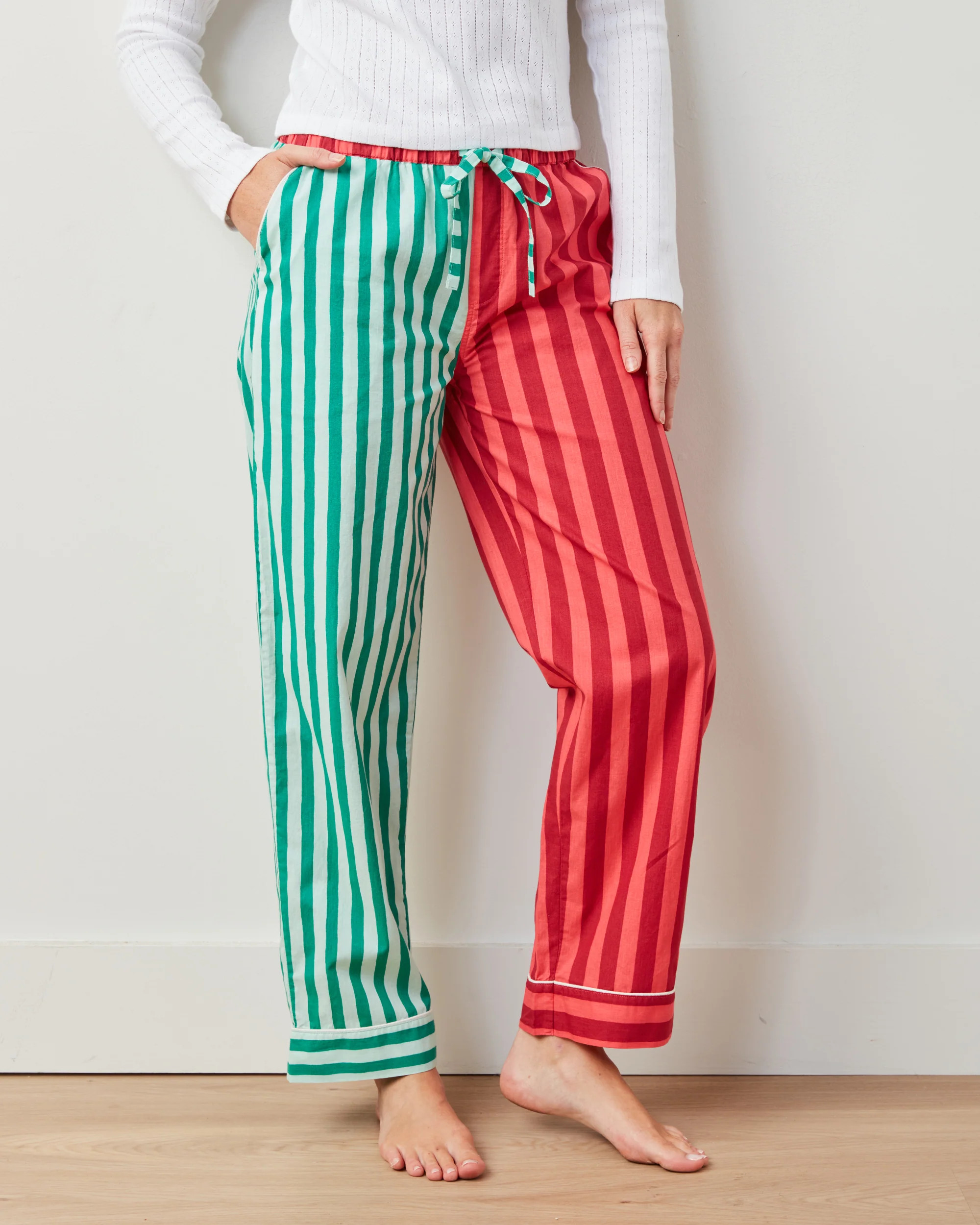 Holiday Stripes - PJ Pants - Spearmint & Peppermint - Printfresh | Printfresh
