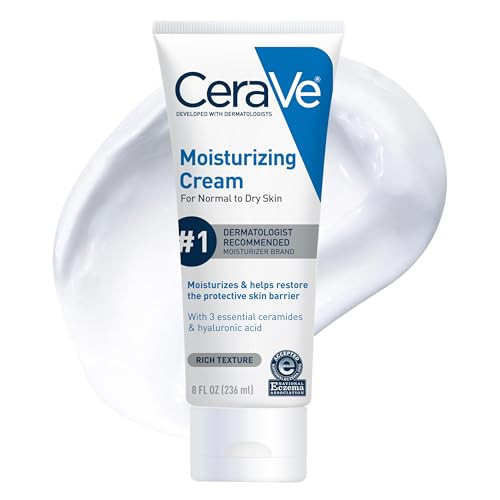 CeraVe Moisturizing Cream, Face Body Moisturizer, Normal to Dry Skin, 8 Fl Oz | Amazon (US)