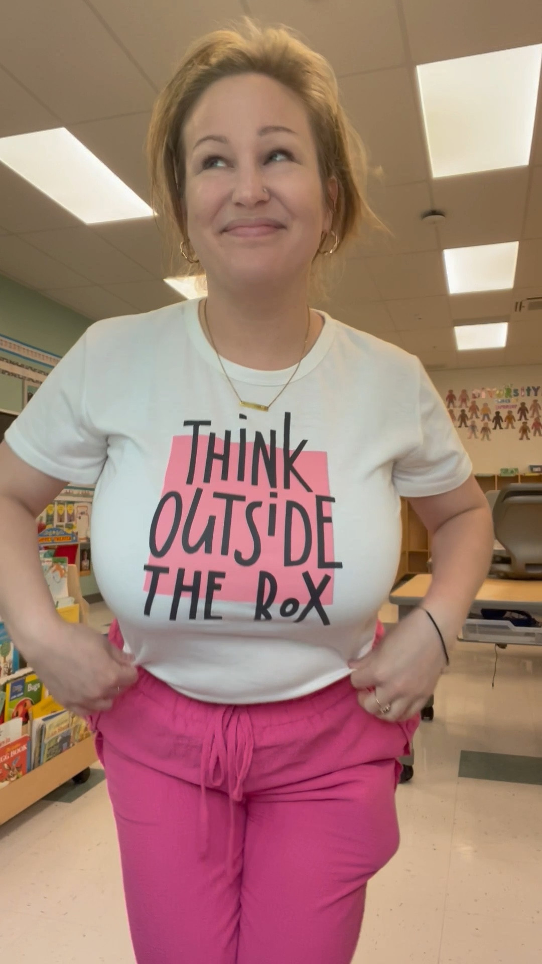 Love this teacher outfit! Perfect for the warmer months! 

Shirt - L (from Shein but no longer available so I linked similar) 
Pants- M (from Shein but no longer available so I linked similar) 

#LTKSeasonal #LTKMidsize #LTKStyleTip