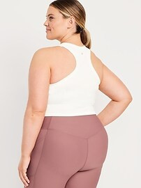 Fluid Seamless Fitted Crop Tank Top | Old Navy (US)
