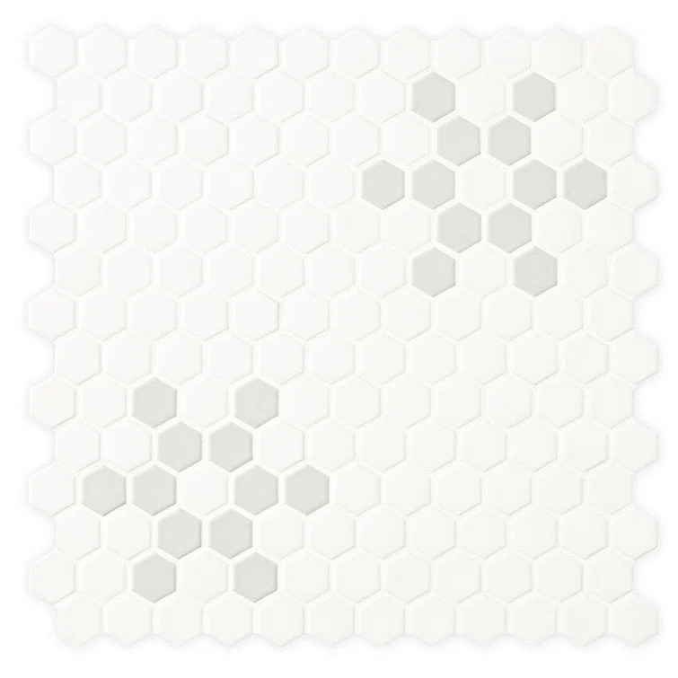 Mod Petal Pattern 11.73" x 11.85" Matte Porcelain Floor And Wall tile | Wayfair North America