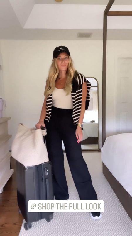 Travel set, travel outfit, striped set, black and white outfit, neutral outfit, Amazon find, Amazon fashion, fall outfit, September style, airplane outfit 

#LTKfindsunder50 #LTKfindsunder100 #LTKtravel