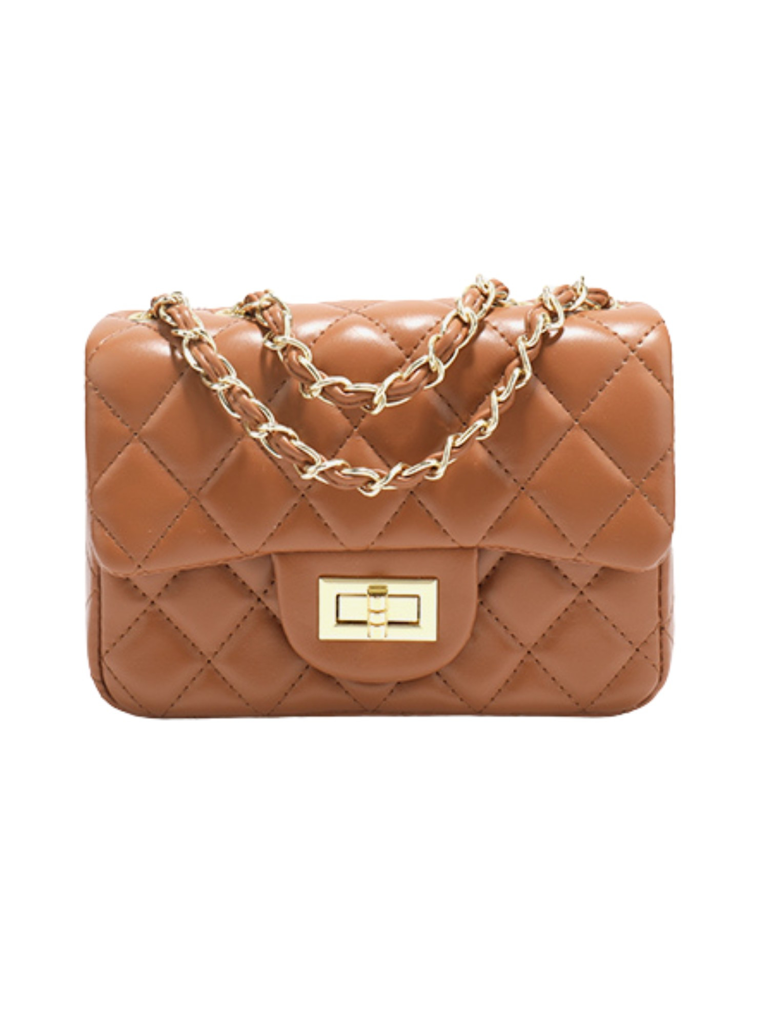 'Lindy' Quilted Faux Leather Chain Strap Mini Bag (6 Colors) | Goodnight Macaroon