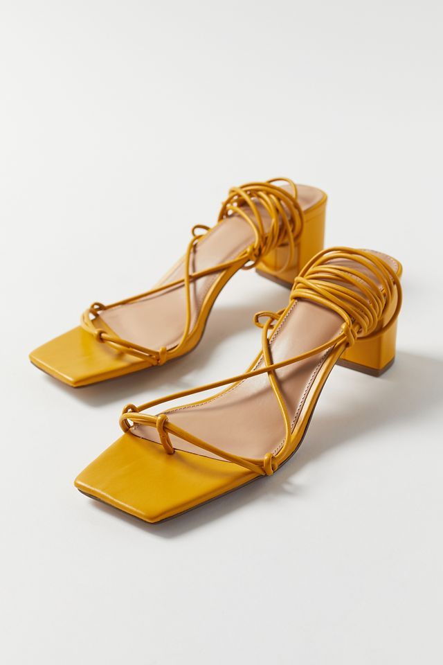 UO Sloan Square-Toe Strappy Heel | Urban Outfitters (US and RoW)